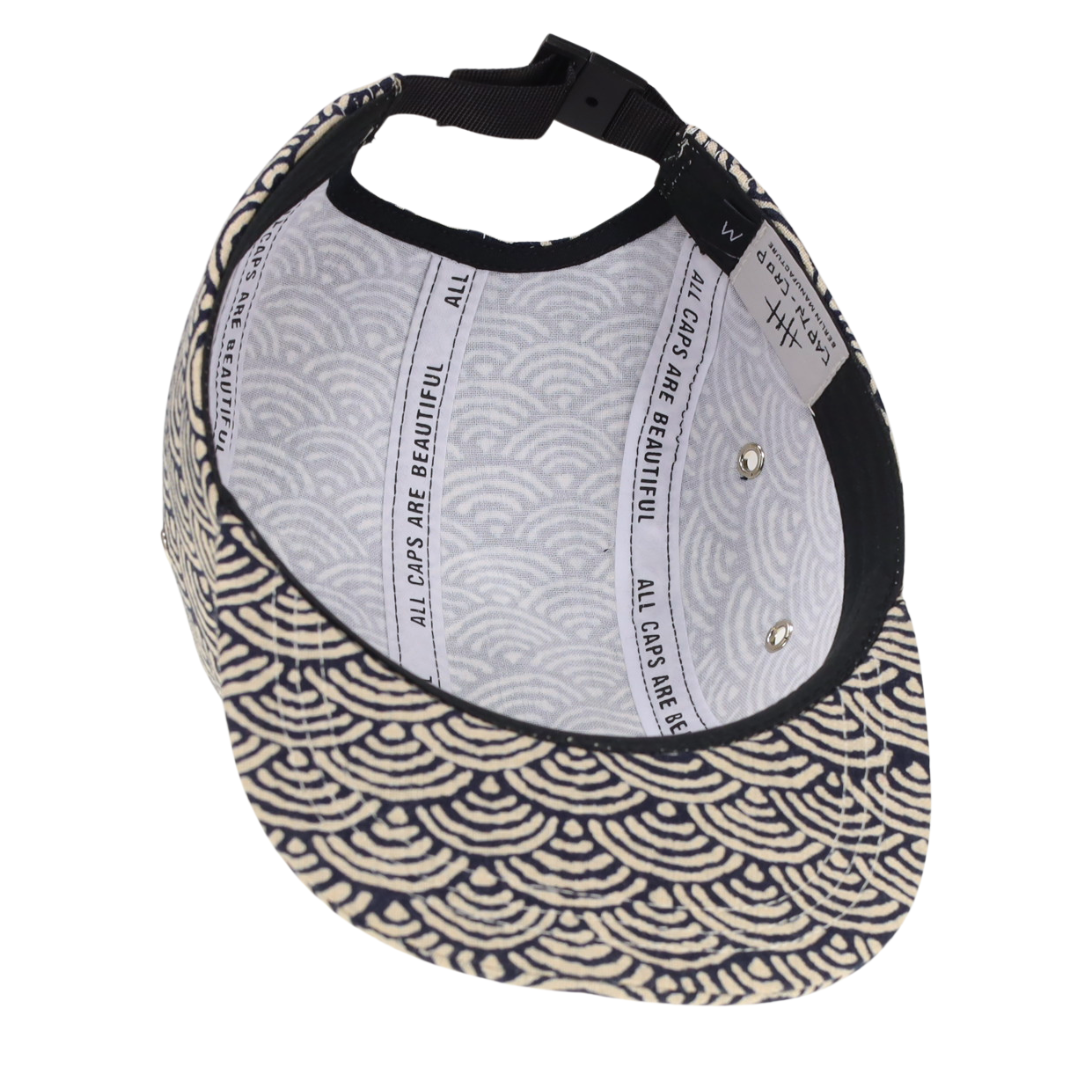 5-PANEL CAP | SEIGAIHA - ocean wave