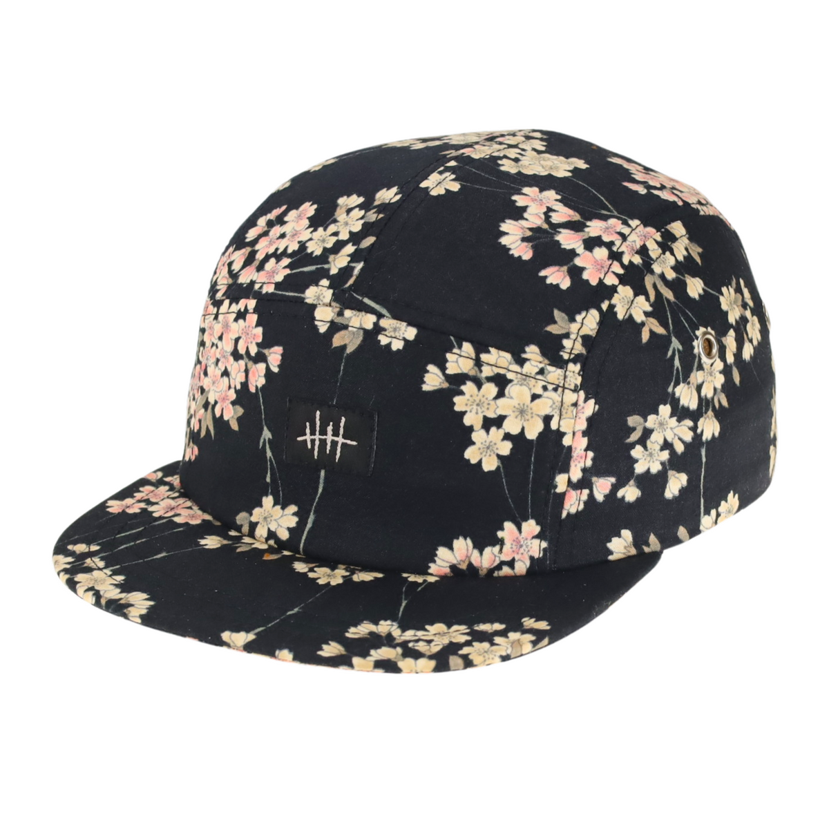 5-PANEL CAP | BLACK SAKURA