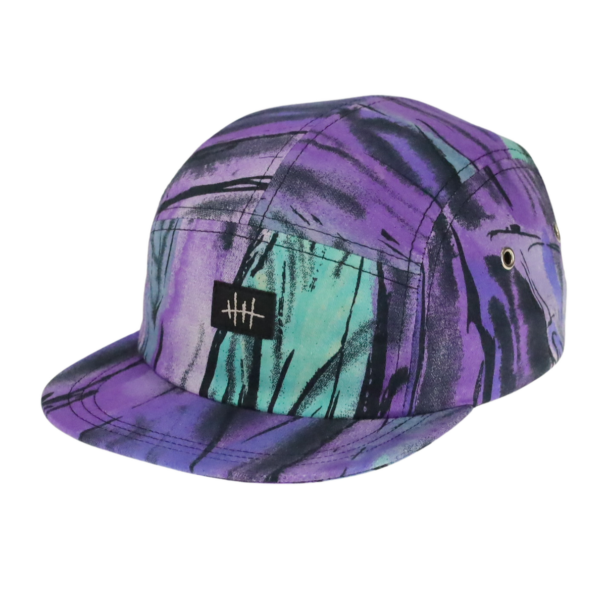 5-PANEL CAP | PURPLE FEATHERS