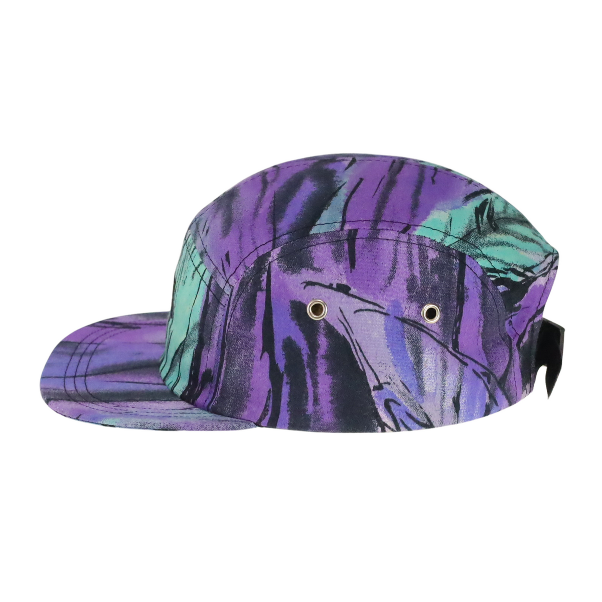 5-PANEL CAP | PURPLE FEATHERS