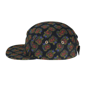 5-PANEL CAP | BLACK PAISLEY