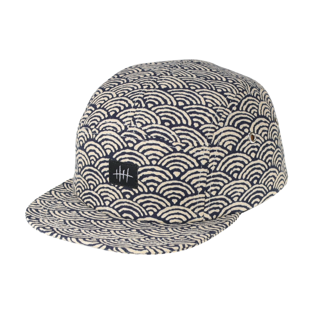 5-PANEL CAP | SEIGAIHA - ocean wave