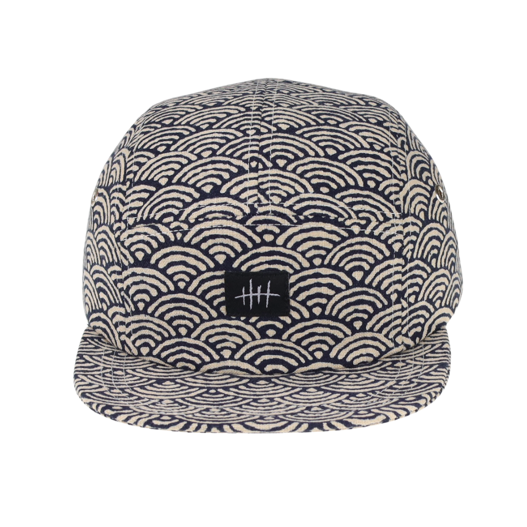 5-PANEL CAP | SEIGAIHA - ocean wave